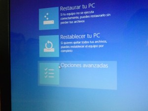 Entrar en la BIOS desde Windows 8