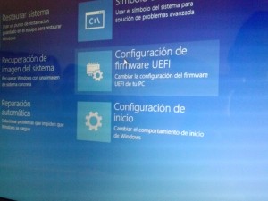 Entrar en la BIOS desde Windows 8