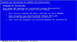 como instalar Windows XP