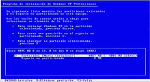 como instalar Windows XP