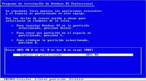 como instalar Windows XP