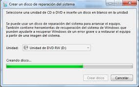 Cómo crear discos de recuperación de sistema