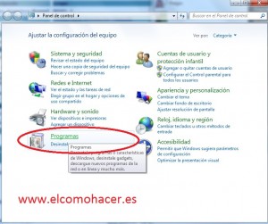 Activar telnet windows 7